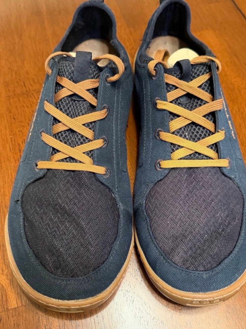 Astral Loyak Mens Size 11 Navy Brown Canvas Minimalist Water Resistant